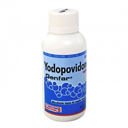 Yodopovidona o Bactroderm espuma por 120 ml.