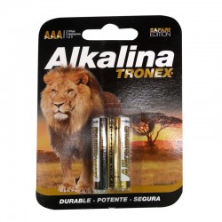 Baterías o pilas alkalina AAA por par, producto importado.