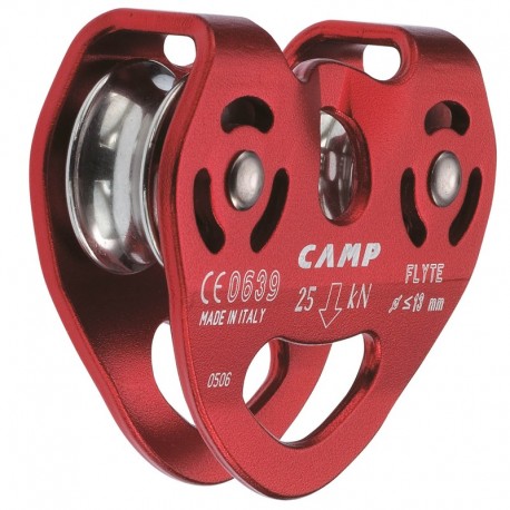 Polea doble de alto rendimiento para tirolinas de cable y cuerda, Camp Safety.
